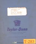 Taylor Dunn-Taylor Dunn Model C, Vehicle Transport, Maintenance & parts Manual 1970 Up-1970 UP-C-01